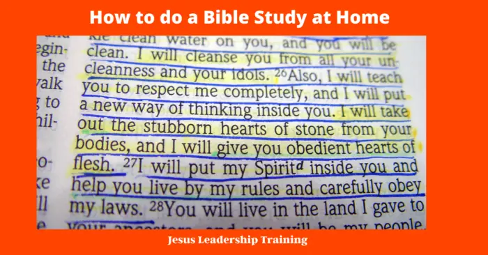 How to do a Bible Study at Home
