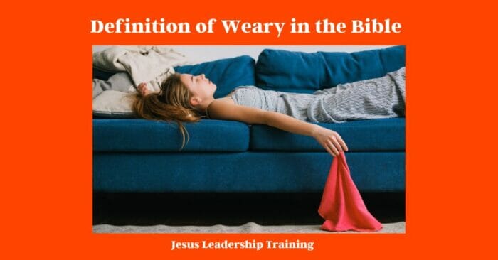 To be tired biblical means to be wearied in well doing. It's to be so busy with good works that you become weary. This can be seen in Jesus' example. He was always busy helping others. He was always preaching, teaching, and healing. And, even though he was God, he still got tired. In fact, the bible says in Mark 6:31 that "Then, because so many people were coming and going that they did not even have a chance to eat, he said to them, “Come with me by yourselves to a quiet place and get some rest.” So they went away by themselves in a boat to a solitary place." So even Jesus needed to take some time out to rest. We see from this that it's okay to be tired, as long as we're tired from doing good works.