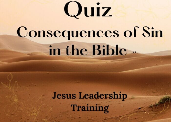 Quiz - Consequences of Sin in the Bible