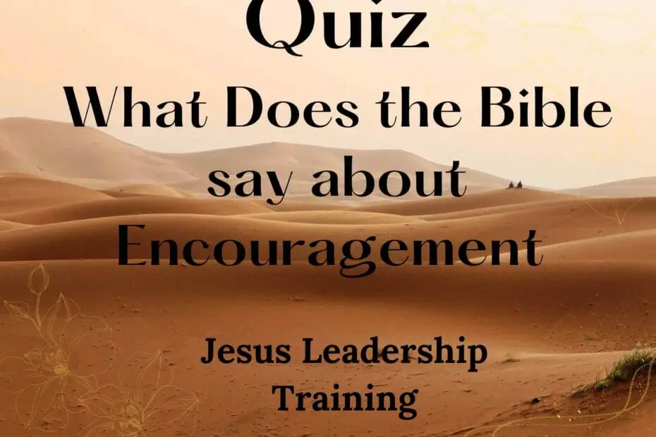 What Does the Bible say about Encouragement