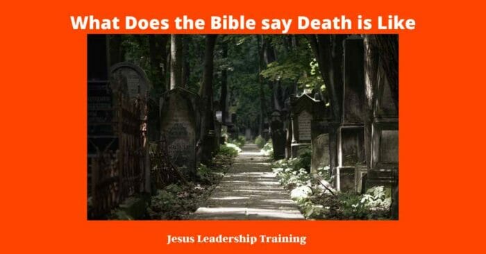 What Does the Bible say Death is Like