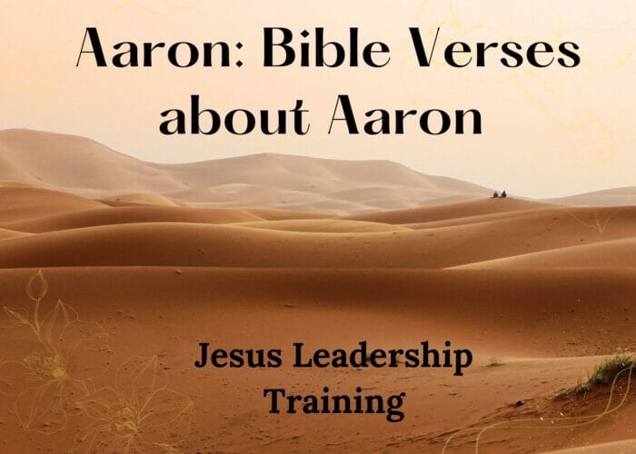 Aaron Bible Verses about Aaron