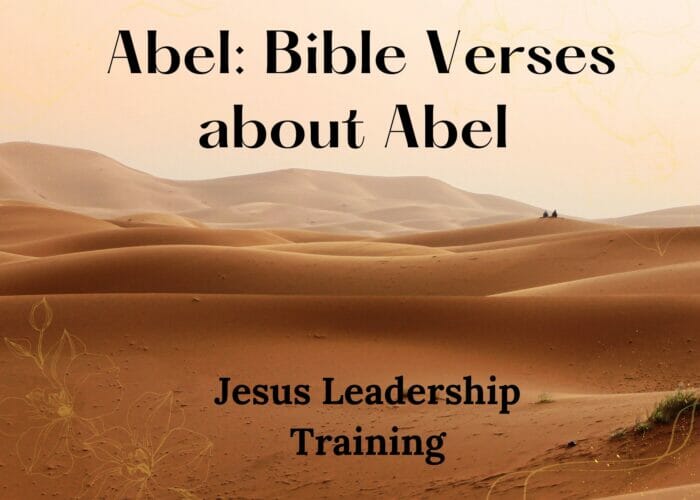Abel Bible Verses about Abel