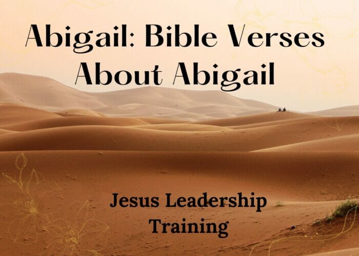 Abigail Bible Verses About Abigail