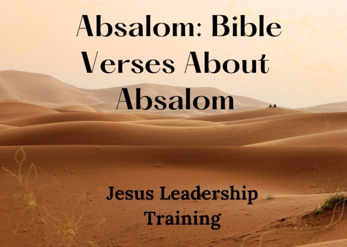 Absalom Bible Verses About Absalom
