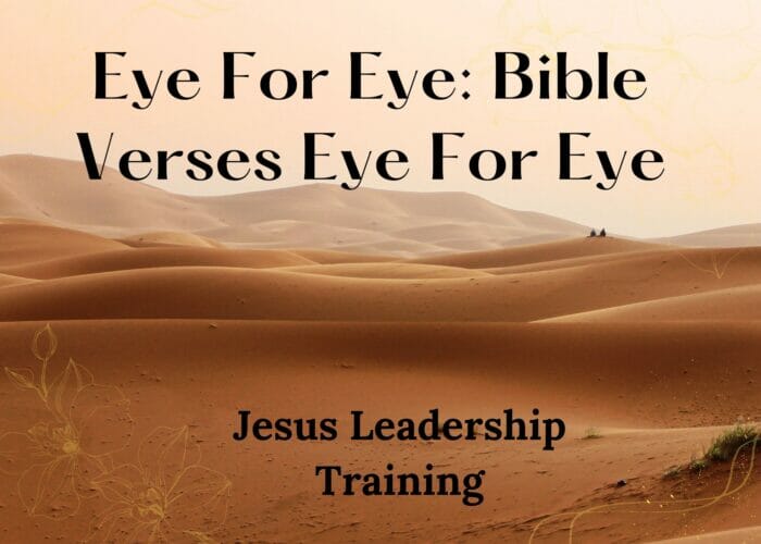Eye For Eye Bible Verses Eye For Eye