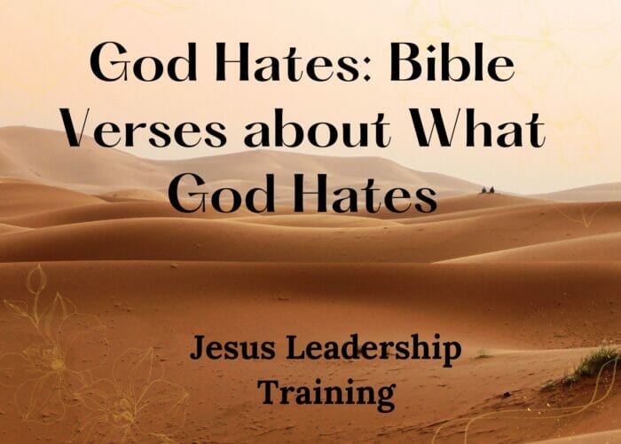God Hates Bible Verses about What God Hates