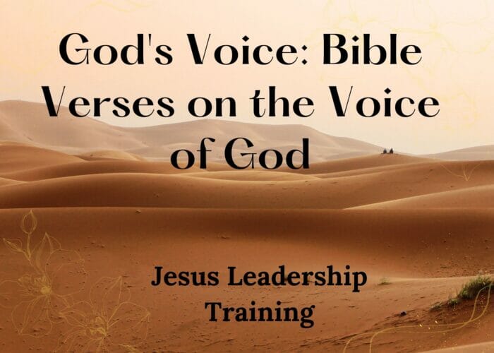 God's Voice Bible Verses on the Voice of God