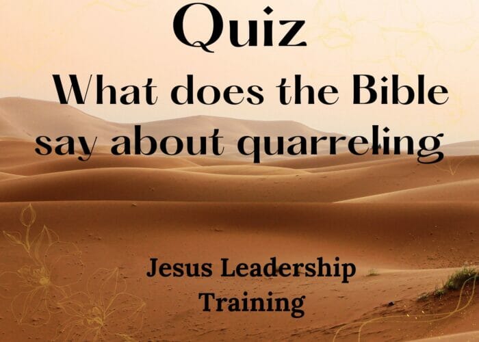Bible Verses on Quarreling