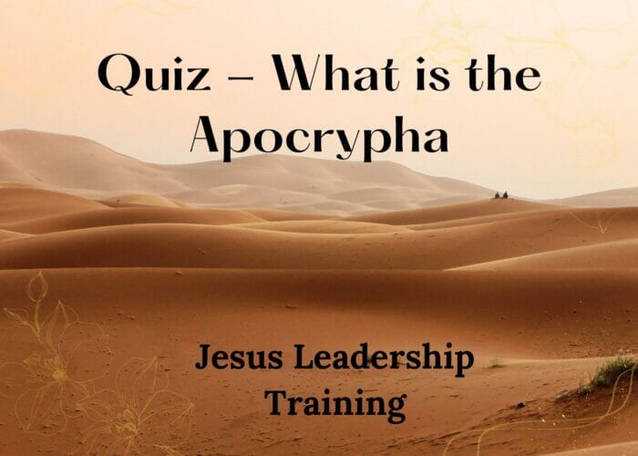 Quiz - What is the Apocrypha