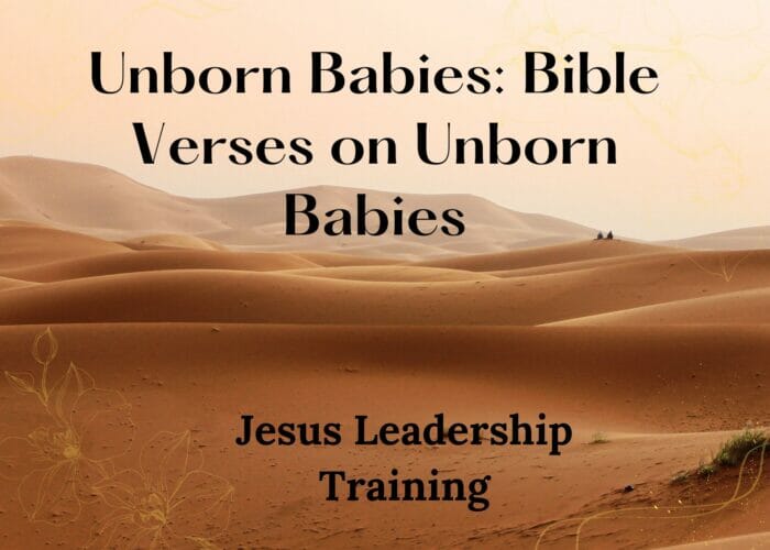 Unborn Babies: Bible Verses on Unborn Babies