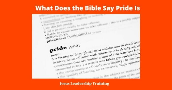 What Does the Bible Say Pride Is 