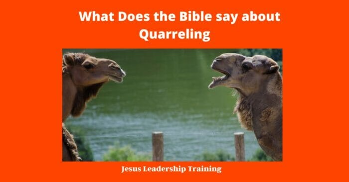 What Does the Bible say about Quarreling