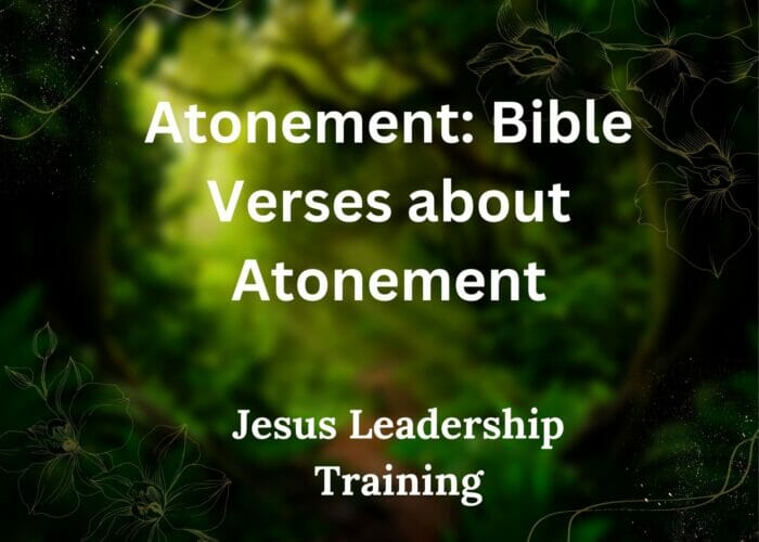 Atonement Bible Verses about Atonement