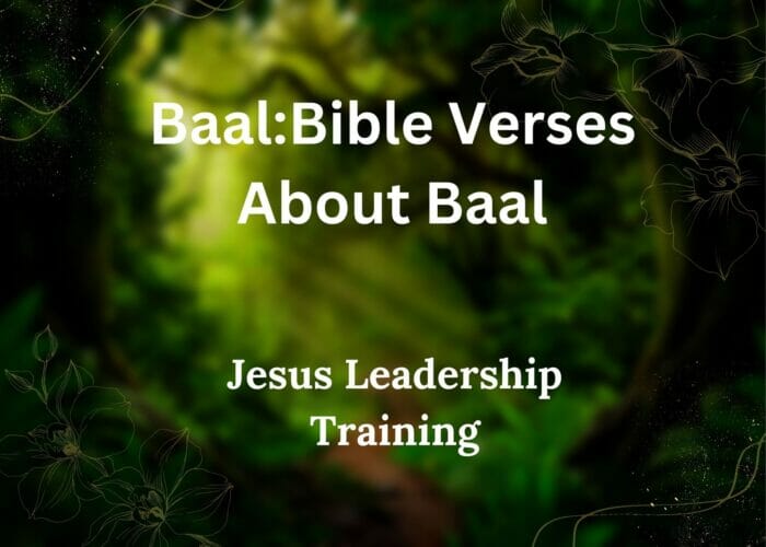 Baal Bible Verses About Baal