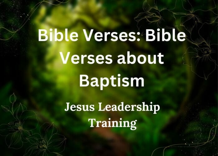 Bible Verses: Bible Verses about Baptism