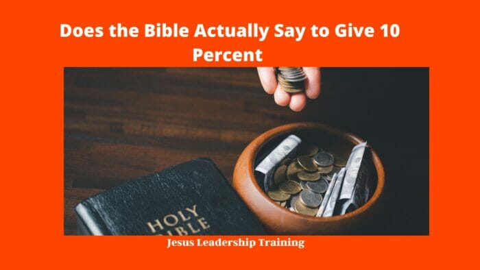 Does the Bible Actually Say to Give 10 Percent