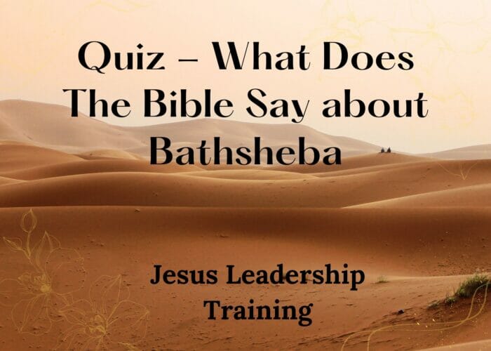 Quiz - What Does The Bible Say about Bathsheba