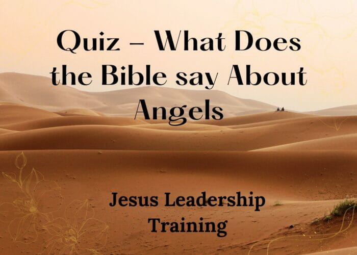 Quiz - What Does the Bible say About Angels
