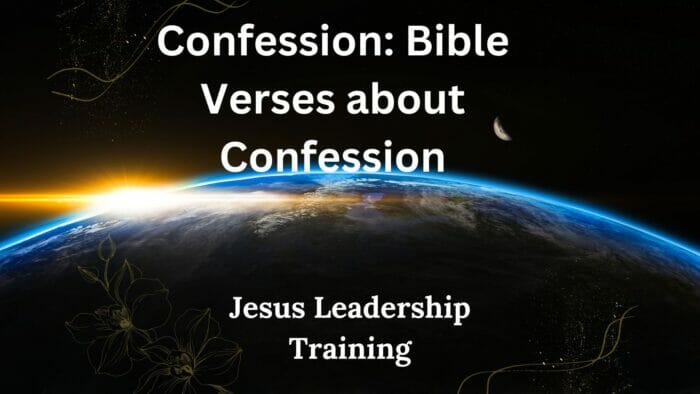 Confession Bible Verses about Confession