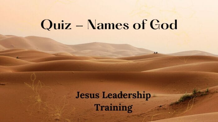 Quiz - Names of God