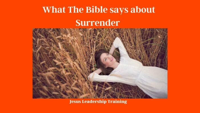 What The Bible says about Surrender