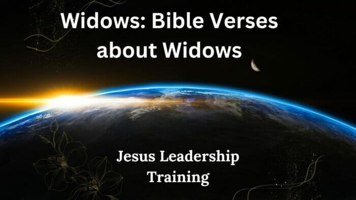 Widows Bible Verses about Widows
