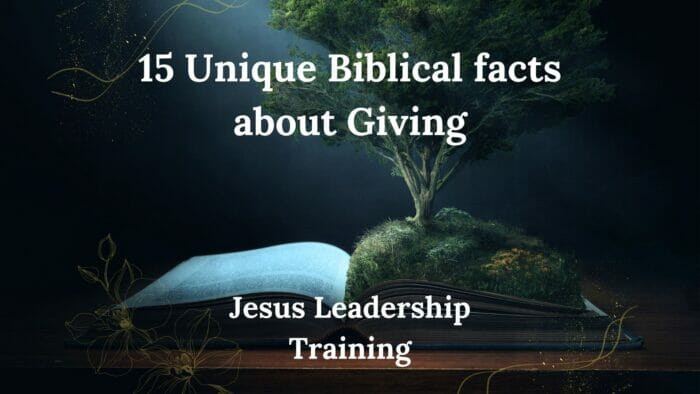 15 Unique Biblical facts about Giving