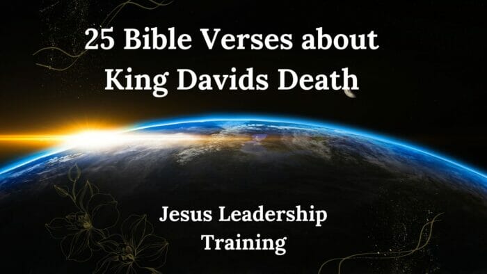 25 Bible Verses about King Davids Death