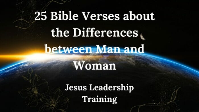 25 Bible Verses about the Differences between Man and Woman
