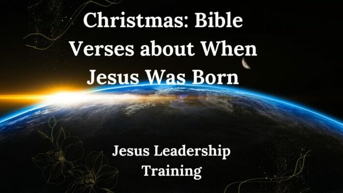Christmas: Bible Verses about When Jesus Was Born