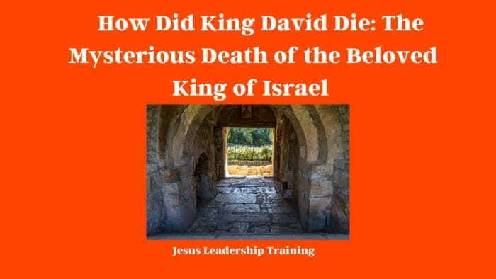 How Did King David Die
king david cause of death