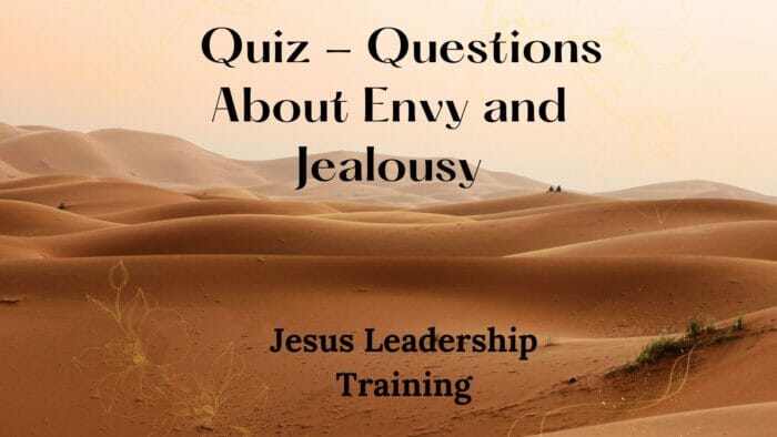 Quiz - Questions About Envy and Jealousy