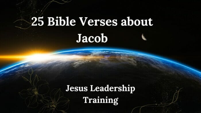 25 Bible Verses about Jacob