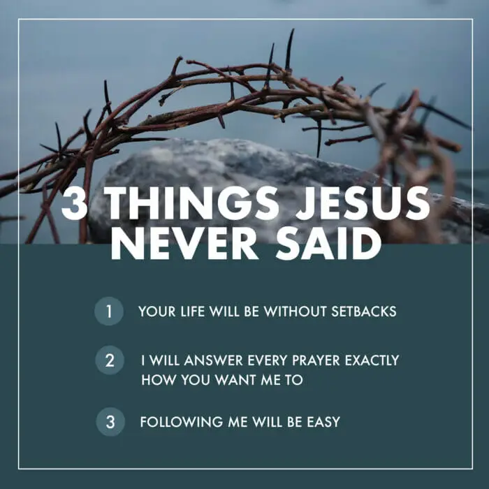 3 things Jesus never said Image