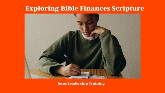 Exploring Bible Finances Scripture