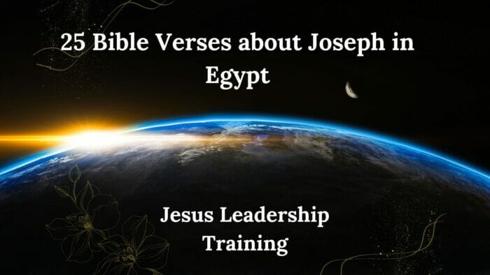 25 Bible Verses about Joseph in Egypt