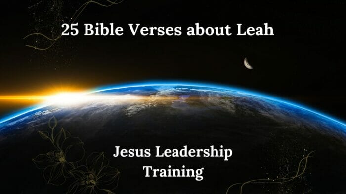 25 Bible Verses about Leah