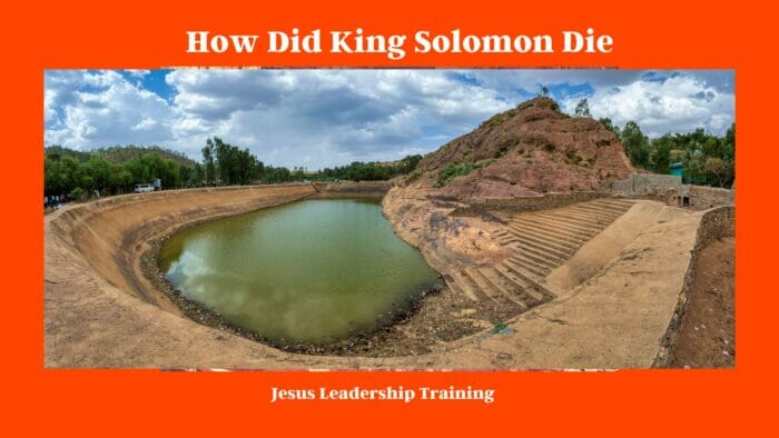 How Did King Solomon Die
