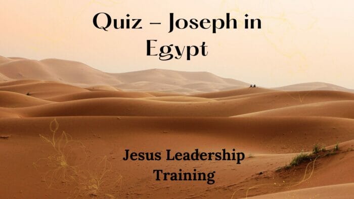 Quiz - Joseph in Egypt