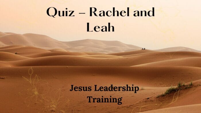 Quiz - Rachel and Leah