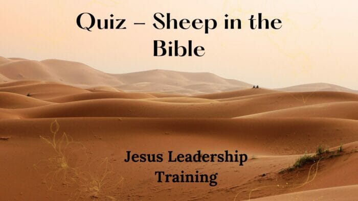 Quiz - Sheep in the Bible