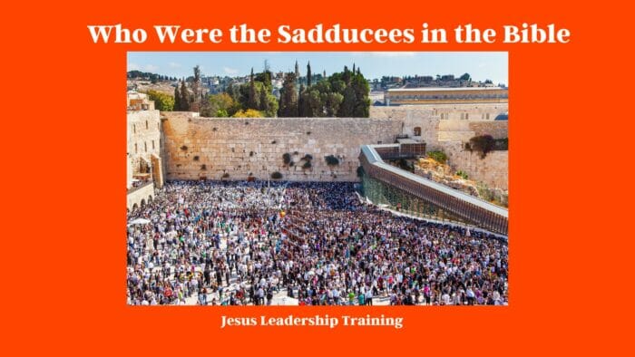 Who Were the Sadducees in the Bible