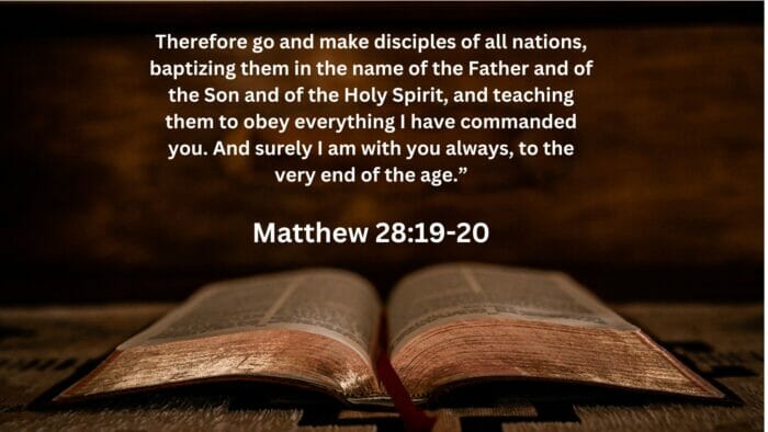 Go Preach Make Disciples Verse