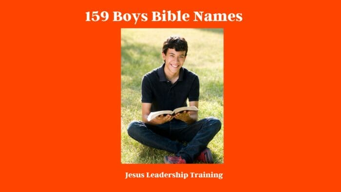 159 Boys Bible Names