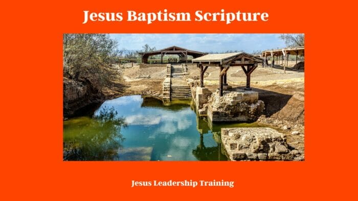 Jesus Baptism Scripture