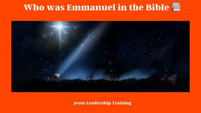 Who was Emmanuel in the Bible(2023) 📚
