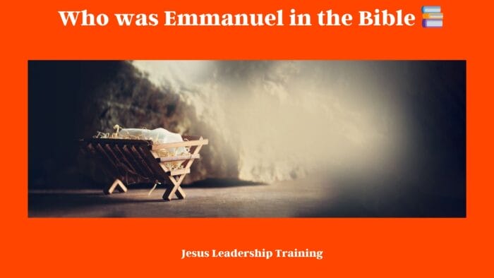 Who was Emmanuel in the Bible(2023) 📚