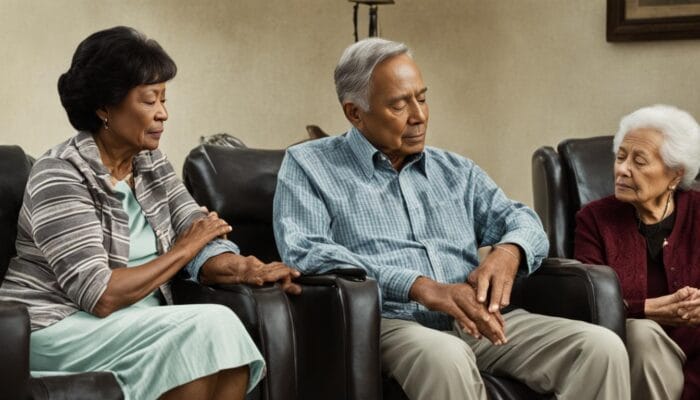 Christian woman aging parents caregiving