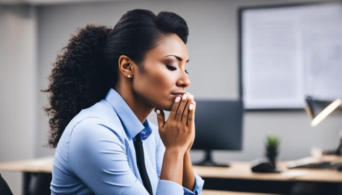 Christian woman work stress coping strategies